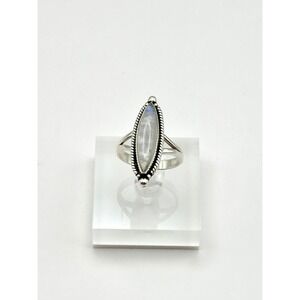 Moonstone Sterling‎ Silver Statement Ring Size 9.25